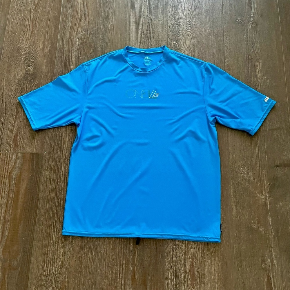 O'Neill Bright Blue Short Sleeve Rash Guard
